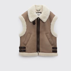 Zara Combination Fleece Vest